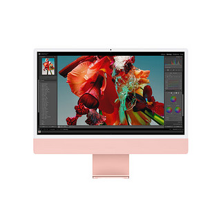 Apple iMac 24英寸 粉色 4.5K屏 8核M3芯片(8核图形处理器) 8G 256G SSD 一体机办公电脑主机 MQRD3CH/A