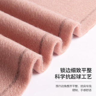 上海故事（STORYOFshanghai）纯羊绒围巾男士冬季加厚保暖送男女友老公高档女士围脖 绿雾蓝