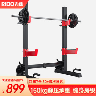 力动（RIDO）举重床深蹲架家用杠铃架卧推架商用力量器材TD45（不含杠铃、杠铃片）