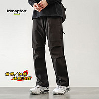 MMOPTOP美式高街工装裤男士冬季机能加绒运动休闲伞兵裤3318JR黑色2XL 黑色加绒 2XL（160-175斤）