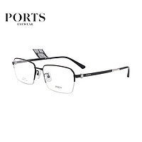 PORTS 宝姿 男款镜架时尚商务休闲可配度数近视眼镜框POM62110