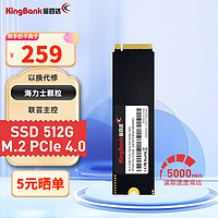 KINGBANK 金百达 KP260 Plus ssd固态硬盘m.2 电脑硬盘 PCIe 4.0 KP260 PRO 512G