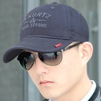 梵美琳帽子男秋冬韩版休闲棒球帽布帽字母鸭舌帽薄款四季户外遮阳 深灰色 可调节