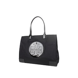 TORY BURCH 汤丽柏琦 ELLA系列漆皮logo包角尼龙女士托特包 90479