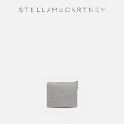 STELLA McCARTNEY 斯特拉·麦卡特尼 [FALABELLA]Stella McCartney小号翻盖银色钱夹包手拿链条零钱包