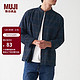  MUJI 無印良品 男士法兰绒衬衫 ACA75C1A　