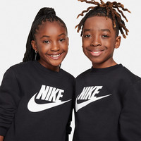耐克(NIKE)男女童大童运动衫冬季加绒针织卫衣 FD2992-010 160(XL)