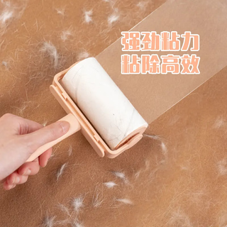 妙洁衣物用粘尘器超值组合 可撕滚筒粘毛黏灰家用滚刷衣服粘毛 粘尘器+替换装*4卷