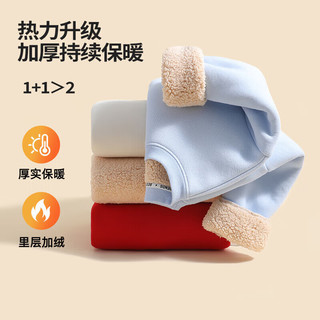 Classic Teddy精典泰迪童装儿童加绒卫衣男女童加厚保暖上衣百搭冬装 深蓝 100 