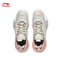 李宁 LI-NING 童鞋儿童篮球鞋全城12YOUNG反光轻量童运动鞋YKBU032