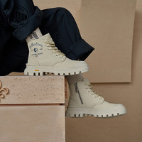 PALLADIUM帕拉丁休闲鞋时尚潮流百搭男女款高帮靴99267&09267 浅卡其/卡其 43