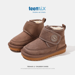 TEENMIX 天美意 中大童加绒短筒棉靴