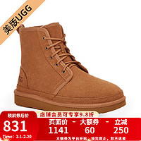 UGG 美版男款NEUMEL HIGH高帮系带短靴雪地靴1130711 CHE-栗色 43