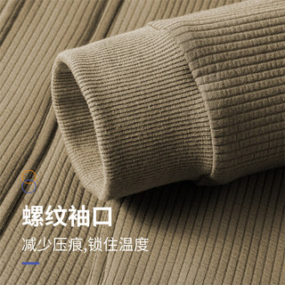 杉杉夹克男士春秋针织加厚防风立领开衫上衣商务休闲舒适简约外套 咖色 170/88A/M