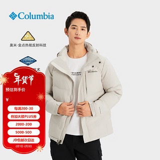 Columbia款哥伦比亚羽绒服男户外金点热能800蓬鹅绒外套XE4306 278 S