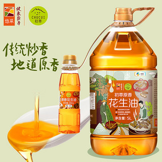 CHUCUI 初萃 原香花生油 5L+220ml