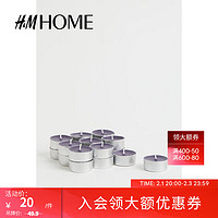 H&MHOME家居饰品无味蜡烛室内家用固体香薰茶烛18支装1088664 深灰色/Mahogany NOSIZE