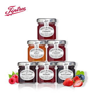 tiptree 缇树 英国Tiptree缇树进口草莓果酱涂抹面包吐司酱树莓蓝莓果酱42g*6瓶