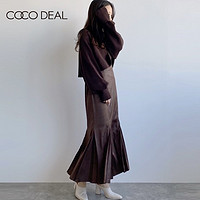 COCO DEAL 22春夏新款复古可调节绑带背带鱼尾连衣裙女72115029