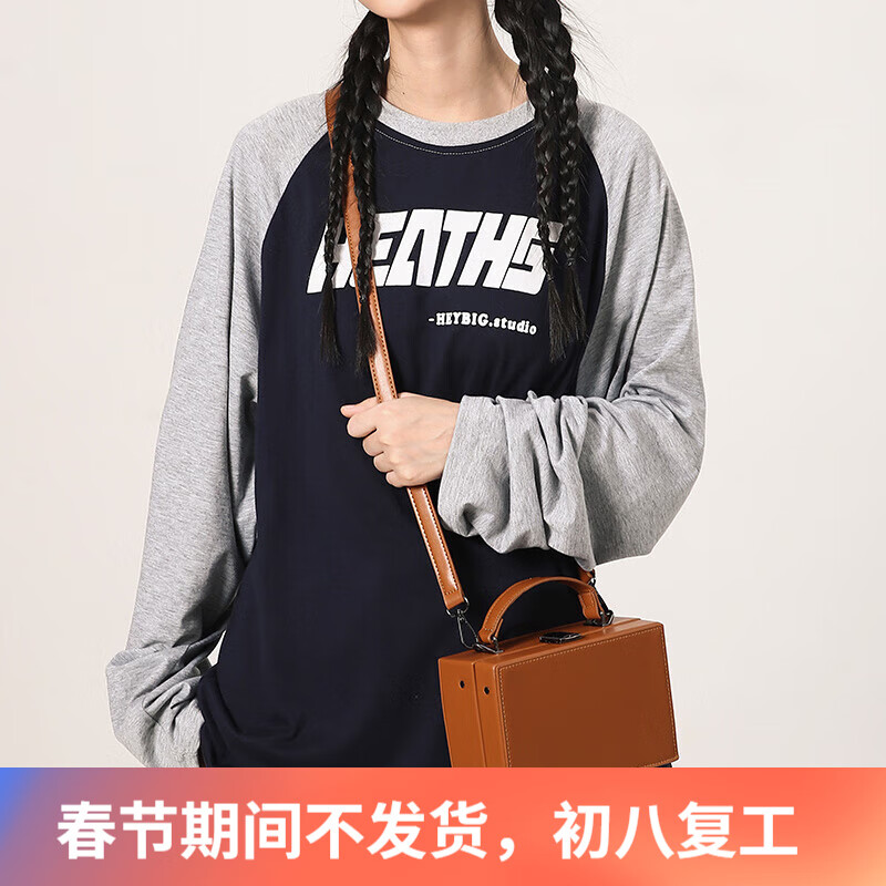 布兰奴斜挎包男ins潮小包时尚潮牌盒子包男士挎包个性简约单肩包小方包 棕色