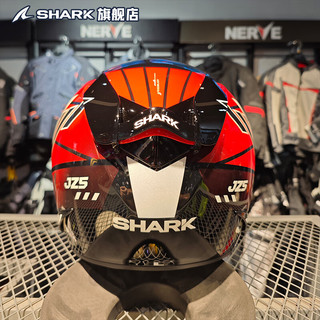 Shark 鲨客 头盔摩托车全盔跑车鬼爪赛道盔男女四季机车洛伦佐专业RACE R PRO HE8606NKRW（以实物图为准） XL