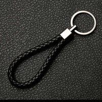 MAIWEINI防丢钥匙扣男手机号码牌汽车钥匙织款电话挂绳挂件钥匙链扣装饰 黑色织钥匙扣