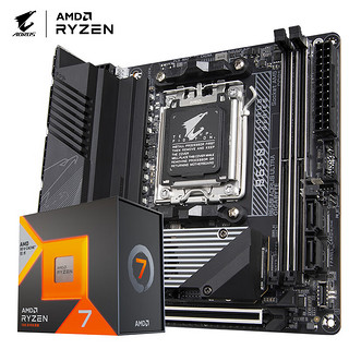 技嘉（GIGABYTE）主板CPU套装板U套装 B650I AORUS ULTRA​+AMD 7000系列 锐龙7 7800X3D