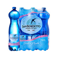 SAN BENEDETTO 意大利进口SANBENEDETTO圣碧涛天然矿泉水儿童水宝宝水1.5L*6瓶装