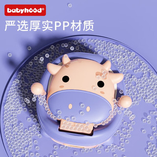世纪宝贝（babyhood）儿童马桶 婴幼儿坐便器 男女宝宝小孩便盆尿盆训练器 BH-135 PP硬垫 粉色 1-6岁