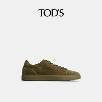 TOD'S 托德斯 官方正品2024早春新款男士绒面皮革运动鞋平底鞋