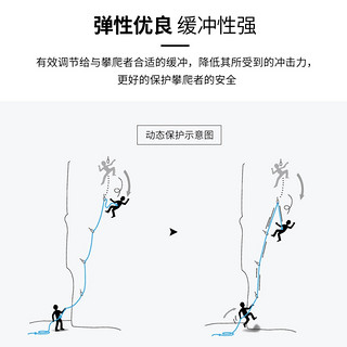 AL-NASR阿尔纳斯动力绳登山绳绳索户外拓展攀岩装备救援用品保护绳子 11mm动力绳(要几米拍几件)