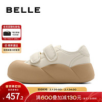 BeLLE 百丽 小白鞋百搭板鞋女鞋2024春季大头鞋子运动休闲鞋A7W1DAM4