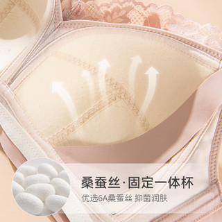 芬也（FENYE）哺乳内衣大码全罩杯孕期大胸显小喂奶文胸 绿40