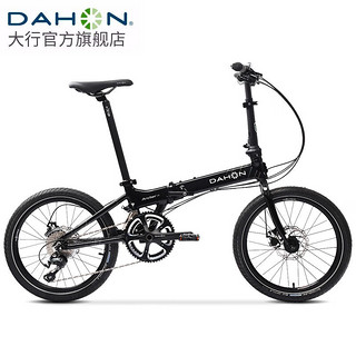 大行（DAHON）S20折叠自行车20英寸20速成人铝合金线碟刹运动竞技多路况自行车 黑色【BA接头款】