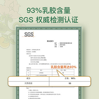 THRoyal 泰国天然乳胶床垫进口95D榻榻米橡胶护脊