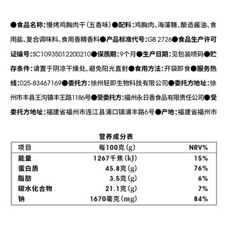 SLIMMING CHICKS 小鸡收腹 低风干鸡胸肉干高蛋白手撕鸡肉片脂开袋即食解馋热量零食