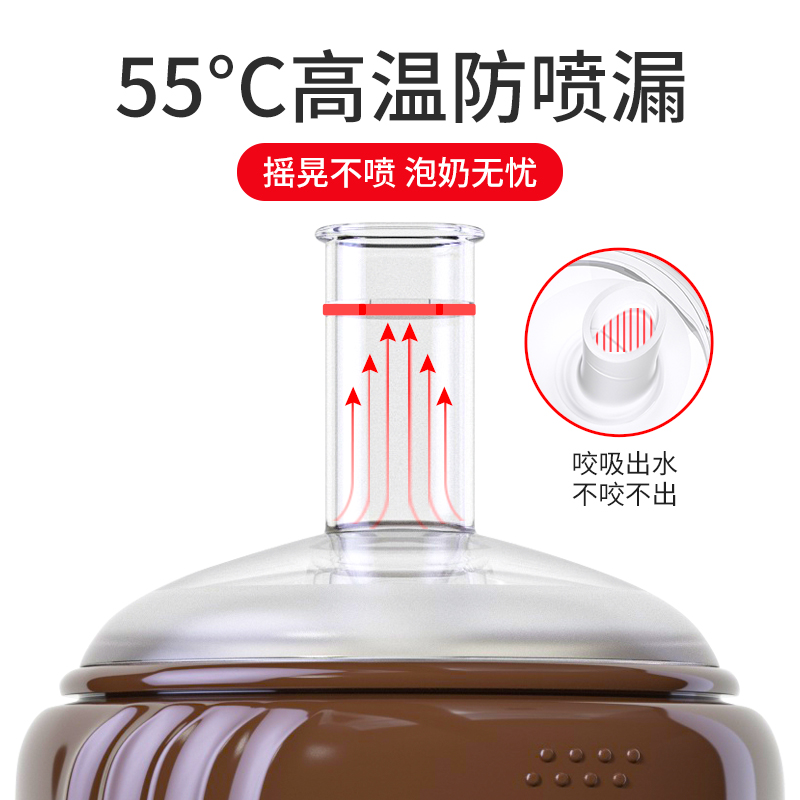 Pnokn奶瓶1岁以上3岁2岁6个月吸管奶瓶ppsu宝宝吸管杯防胀气一岁