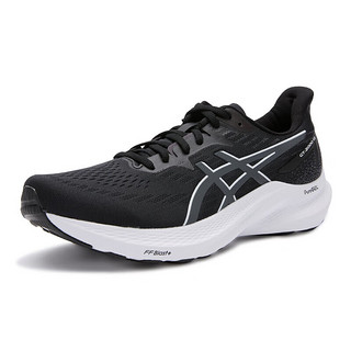 亚瑟士（ASICS）男鞋跑步鞋GT-2000 12稳定支撑回弹透气运动鞋1011B691 黑色/灰色 41.5