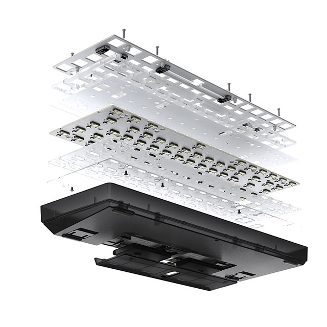 TEAMWOLF 狼派 新品：狼派MAG68三模RGB机械键盘套件有线无线蓝牙全键无冲客制化