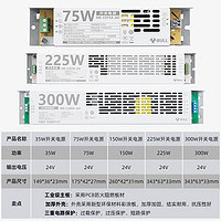 BULL 公牛 变压器电源低压DC灯带24V恒压转换器客厅家用插头转变亮防频闪 24V适配变压器：35W