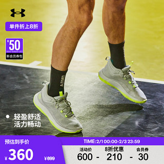 安德玛 UNDERARMOUR）库里Curry HOVR Splash男子运动篮球鞋3024719 灰色104 41