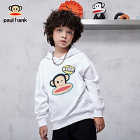 大嘴猴（PAUL FRANK）童装女童连帽卫衣春秋季洋气男童中大童休闲上衣 白色 110cm