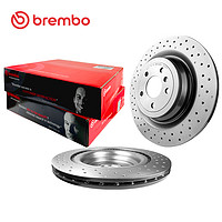 brembo 布雷博 打孔后刹车盘brembo布雷博UV喷涂适配奔驰GLE/GLS320/350/400大盘