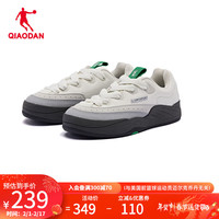 乔丹QIAODAN 女鞋板鞋【逐日】潮流滑板鞋休闲鞋女百搭运动鞋 象牙色/月牙色