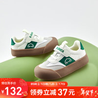B.Duck小黄鸭童鞋男童板鞋2024春季儿童鞋子小童运动鞋软底潮 米绿 26码 脚长15.3-15.8cm