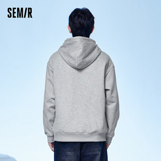 森马（Semir）罗小黑卫衣男时尚印花抗菌蓄热加绒保暖宽松109723116104 中花灰00510 M