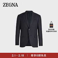 杰尼亚（Zegna）【新年】 2021春夏款  男士羊毛混纺夹克外套蓝色 C50501-10TK20