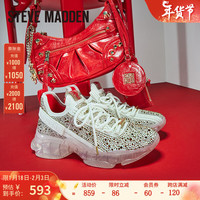 史蒂夫·马登 STEVE MADDEN/思美登春夏新款厚底透气休闲运动老爹鞋 MAXILLA-R 白色
