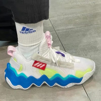 阿迪达斯 （adidas）休闲鞋男鞋春季新款运动鞋Exhibit B实战训练减震跑步鞋GZ9552 GZ9552白绿蓝 4