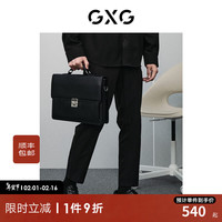 GXG男装 商场同款零压系列黑色小脚九分裤 24春季新品GFX10201381 黑色 170/M